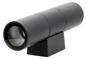 Aplică de exterior 2xGU10/35W/230V IP54 negru rotund