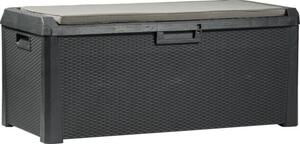 Ladă depozitare TOOMAX Santorini Plus plastic 72x65x148 cm antracit