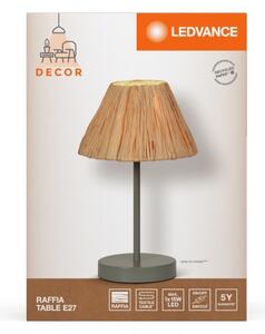 Lampă de masă Ledvance DECOR RAFFIA 1xE27/15W/230V rafie