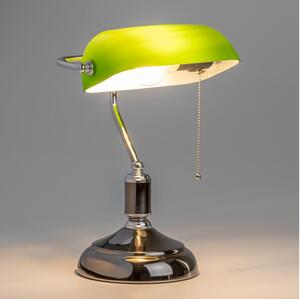 Brilagi - Lampă de birou BANK OFFICE 1xE27/60W/230V negru/argintiu/verde