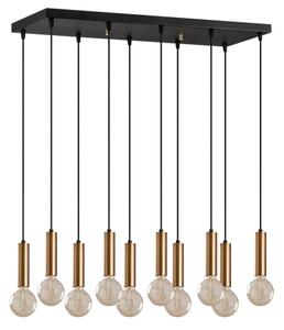 Candelabru TEMPO pe cablu, 10 x E27, 40 W, 230 V, auriu