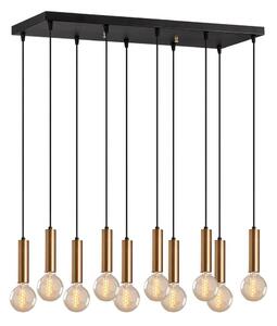 Candelabru TEMPO pe cablu, 10 x E27, 40 W, 230 V, auriu