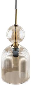 Pendul pe cablu SOPHIA 1xE14/10W/230V negru/bej fumuriu