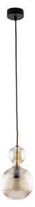 Pendul pe cablu SOPHIA 1xE14/10W/230V negru/bej fumuriu