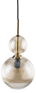 Pendul pe cablu SOPHIA 1xE14/10W/230V negru/bej fumuriu