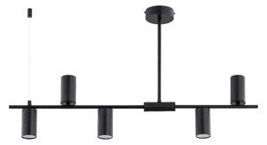 Lustră pe tijă URANOS 5xGU10/10W/230V negru