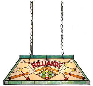 Prezent 1715 - Candelabru suspendat cu lanț TIFFANY BILLIARD 3xE27/60W/230V