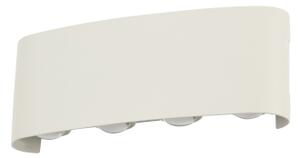 Brilagi - Aplica LED de exterior FLAREBOX, 8W, 230V, alb, IP65