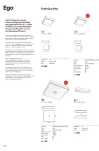 Redo 01-1236 EGO – plafonieră LED pentru baie, 12W/230V, IP44, crom lucios