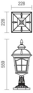 Lampă de exterior Redo YORK 9652, 1xE27/70W/230V, IP44, maro