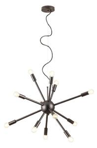 Redo 01-2934 - Candelabru suspendat pe cablu STELLAR, 12x E14, max. 25W/bec, 230V, negru