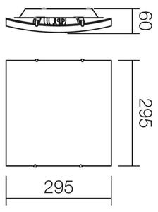 Redo 05-812 - Plafonieră SHAKE 1xE27/42W/230V 29,5x29,5 cm albă