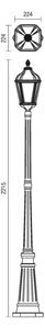 Redo 9662 - Lampă de exterior ESSEN 1xE27/70W/230V 221,5 cm IP44 maro/patină