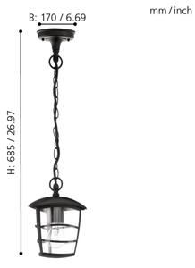 Eglo 93406 - Candelabru LED de exterior ALORIA, 1x E27/8,5 W/230 V, IP44
