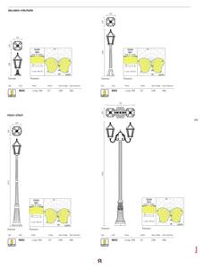 Redo 9662 - Lampă de exterior ESSEN 1xE27/70W/230V 221,5 cm IP44 maro/patină