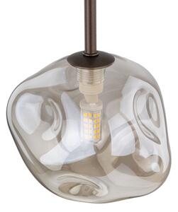 Pendul pe cablu LAVA 1xG9/8W/230V bronz/bej fumuriu