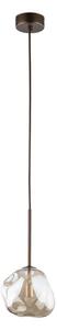 Pendul pe cablu LAVA 1xG9/8W/230V bronz/bej fumuriu