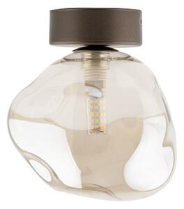 Plafonieră LAVA 1xG9/8W/230V bronz/bej fumuriu