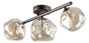 Lustră aplicată LAVA 3xG9/8W/230V bronz/bej fumuriu