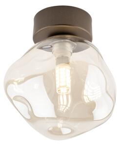 Plafonieră LAVA 1xG9/8W/230V bronz/bej fumuriu