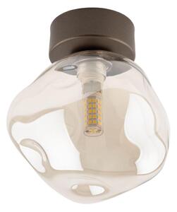 Plafonieră LAVA 1xG9/8W/230V bronz/bej fumuriu