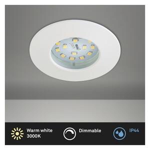 Briloner 8316-016 – Plafonieră LED încastrată pentru baie, dimabilă, 5,5 W, 230 V, IP44, albă
