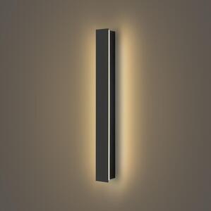 Brilagi - Aplica LED exterior LINEAR, 12W, 230V, 3000K, IP65, negru