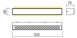 Redo 90259 - Aplica de perete LED pentru exterior AROOS, 21W, 230V, 3000K, IP65, albă
