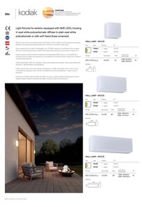 Redo 90329 - Corp de iluminat exterior LED KODIAK LED/12W/230V 4000K 30 cm IP65 alb