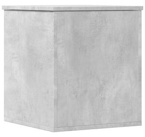 Cutie de depozitare, gri beton, 40x42x46 cm, lemn prelucrat