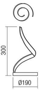Redo 01-1816 - Lampă de birou LED TORSION, 11W/230V, bronz