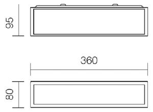 Redo 01-1234 - Aplică de perete pentru baie EGO LED/12W/230V IP44 crom