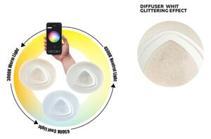 Redo 05-919 - Plafonieră LED dimerizabilă GALAX LED/48W/230V, albă + telecomandă