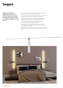 Redo 01-2479 - Aplica de perete LED TANGENT, 14W, 230V, 3000K, albă