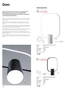Redo 01-1227 - Lampă de birou LED dimmabilă DOM LED/21W/230V neagră