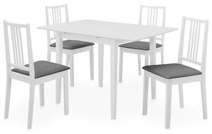 Set mobilier de bucătărie, 5 piese, alb, MDF