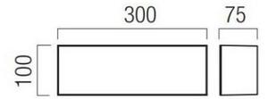 Redo 90329 - Corp de iluminat exterior LED KODIAK LED/12W/230V 4000K 30 cm IP65 alb