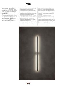 Redo 01-2770 - Aplică de perete LED WAPI, 30W, 230V, 119 cm, albă