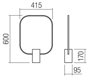 Redo 01-1227 - Lampă de birou LED dimmabilă DOM LED/21W/230V neagră