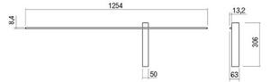 Redo 01-2200 - Aplica LED de perete TANGENT LED/14W/230V 3000K alb