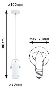 Paulmann 79767 - Pendul LAVEA 1x E27/15W, 230V, alb