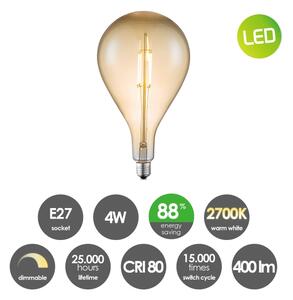 Bec LED dimabil VINTAGE EDISON E27/4W/230V 2700K