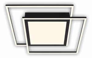 Brilo - Plafonieră LED 51,5x51,5 cm, neagră, 2x LED/16W/230V + LED/19W