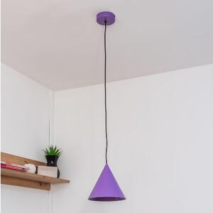 Lustră suspendată pe cablu ETNA II 1xE27/15W/230V, diam. 18,5 cm, mov
