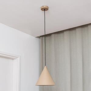 Lustră suspendată pe cablu ETNA II, 1xE27/15W/230V, diametru 25 cm, bej