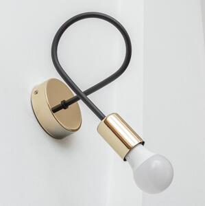 Aplica de perete OXFORD 1xE27/15W/230V auriu/negru