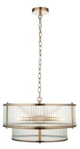 Endon 110944 - Candelabru suspendat cu lanț RIDGETON 5xE14/6W/230V alamă