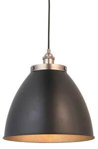 Endon 98749 - Pendul cu cablu FRANKLIN, 1xE27/10W/230V, negru/alamă
