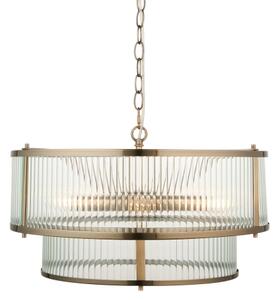 Endon 110944 - Candelabru suspendat cu lanț RIDGETON 5xE14/6W/230V alamă