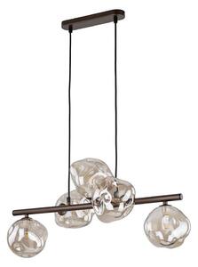 Lustră cu cablu LAVA 5xG9/8W/230V bronz/bej fumuriu